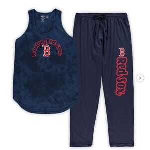 NWT Boston Red Sox Women's Plus Size Jersey Tank Top & Pants Sleep Set - 2X